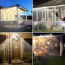 4/8Pcs 99000LM Solar Street Lights Motion Sensor Security Solar Flood Lights Outdoor Road Wall Lamp With 3 Lighting Modes For Front Door, Garden, Yard, Garage, Path - Solar Wall Lights - 2個 - 查看 7