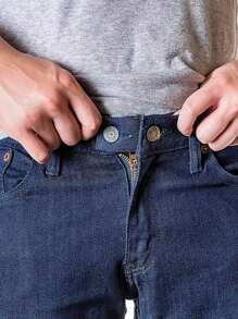 Multi-Color Versatile Denim Pants Waist Extender With Elastic Waist Buckle, Adjustable Waist For Maternity, Suitable For Teen, Casual, Outdoor, Athletic, Travel, Graduation, Birthday, Daily Wear
