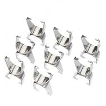 50pcs Minimalist Stainless Steel Sunflower Seed Buckle Pendant Necklace DIY Jewelry Accessories - Button - View 4