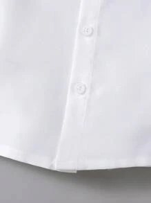 BrownBark 2pcs Baby Boys Gentleman Style Outfit Set, Bowknot Decor Casual Short Sleeve Shirt & Bib Shorts, Suitable For Birthday Party, Formal Occasion, Wedding, Christening, 1st Birthday Celebration, Daily Wear