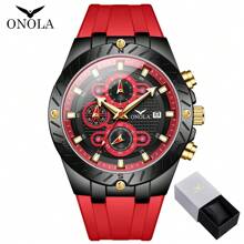 ON6857，男士运动手表，休闲运动风格，多功能计时码表，夜光防水设计，适合日常和户外活动，父亲节的完美礼物 - A - 查看 16