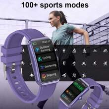 LIGE Lige New Fashion Smart Sports Bracelet 100+ Sport Mode 1.47 Inch Screen Message Drives Weather Prediction Sports Tracking DIY Screen Silicone Strap Sports Watch Men's And Women's Watches Suitable For Android And IOS