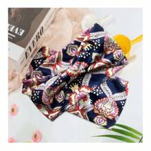 Tropical Printed Fashion Knotted Headband, Suitable For Women & Girls, Colorful Headbands, Sports Headbands, Yoga Hair Accessories, Comfortable Non-Slip Elegant Printed Sports Headband, Boho Style