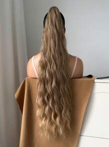 32 Inch Soft Wavy Synthetic Hair Extension With Claw Ponytail, For Women
