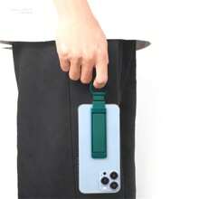 [Sicherer Handygriff mit Ring] Multifunktionaler Handygriff mit gleitendem Fingerring, klappbarer Ständer, wasserbeständiges TPU-Material, sicherer Griff und Tischhalterung als Zubehör für Smartphones