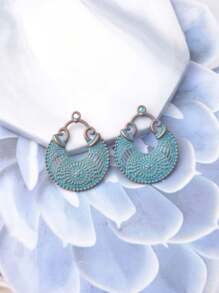 10 buc./pachet, aliaj de zinc, culoarea bronzului, acrilic, floarea-soarelui, picătură, brelocuri în formă de coajă, bijuterii de logodnă de nuntă, cercei, pandantive, accesorii