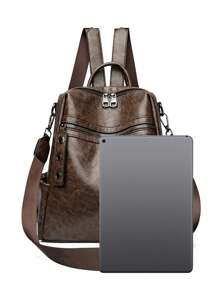 时尚奢华女士旅行背包女孩单肩书包牛皮高品质真皮女式背包