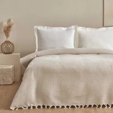 Karaca Home Celia 双人床罩，米色，200x230 厘米