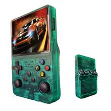 Consolă de jocuri portabilă R36S retro cu jocuri clasice încorporate de 64G, ecran IPS de 3,5 inch, baterie de 3500mAh, mini consolă video retro portabilă, joystick-uri 3D duale