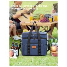 Bolsa de almuerzo aislada con gran capacidad, caja de almuerzo, bolsa térmica para picnic, bolsa refrigeradora portátil