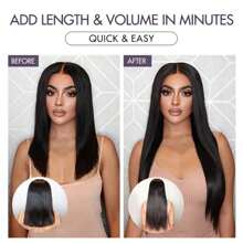 #1B Extensiones de cabello con cinta adhesiva Extensiones de cabello humano Natural Negro Lacio Extensiones de cabello con cinta adhesiva 16-26 pulgadas 20 piezas 50 g/paquete Extensiones de cabello humano real con cinta adhesiva de doble cara para mujeres - Natural Black - Ver 6