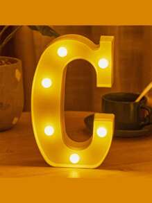 Một Led Biểu tượng Hình dạng Ánh sáng , 26 Tiếng Anh Lá thư , 10 Số Hình dạng Có màu sắc , Pin Kiểu - Màu be - Xem 6