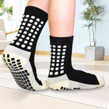 2/6/10 pares de calcetines deportivos antideslizantes para fútbol/baloncesto, unisex adecuados para todas las estaciones - Multicolor - Ver 3