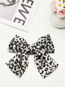 1/4PCS Colorful Leopard Print Bow Hair Clip For Girls And Women, Fashionable, Elegant And Personalized, The Best Gift, Mother's Day, Fashionable Hair Clip, Suitable For Parties Claw Clips Hair Claws Hair Barrettes