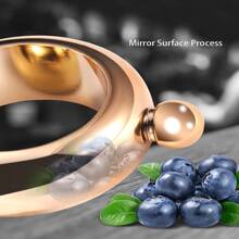 1pc Bracelet Wine Bottle Hidden Portable Wine Bottle, 3.5 Oz/100ml Stainless Steel Bangle Bottle For Wedding, Bridesmaid, Birthday, Bridal Shower, St, Patrick Party Gift, Ladies Wrist Jewelry Camping Bar Equipment