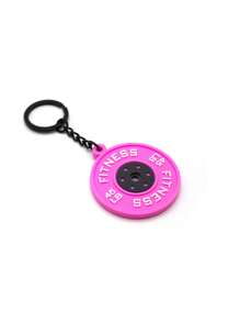 1pc Creative Cute Fitness Series Barbell Dumbbell Pendant Key Chain, Backpack Accessory - Multicolor - View 18