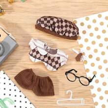 17cm Labubu Plush Doll Clothes, Vinyl Accessories For Party, Decorative Figurine Outfit - Multicolor - View 13