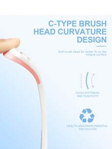 Fawnmum Fawnmum Tongue Scraper, Flexibility Tongue Scrubber For Bad Breath,For Oral Care & Hygiene, Pink