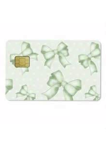 1pc Pink Bow Sticker, Colorful Bowknot PVC Cute Sticker For Debit/Credit Card, Creative Mini Name Card Skin Sticker, Art Sticker, Gift For Women,Back To School,School Supplies - Multicolor - View 17