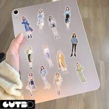 SCXXBSW 50pcs High Street Girls' Exquisite PET Material Stickers DIY Decorative Phone Cases Notebook Water Cups Waterproof Scrapbook Stickers - Multicolor - View 7