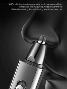 Kemei KM-313 Professional Nose Hair Trimmer - Multi-Functional Electric Nose Hair Trimmer Set, Rechargeable And Portable Design - Grey - View 4