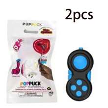 1pc New PopPuck Fidget Anti-Stress Toy, Elastic Pop Out Finger Toy, (Random Style And Partial Components)