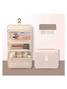 1pc Travel Toiletry Bag Makeup Storage Bag Hanging Make Up Bag For Shower Room Accessories Portable Cosmetic Storage Bag Waterproof Makeup Bag For Bathroom Makeup Organizer Makeup Storage Makeup Holder Cosmetic Bag