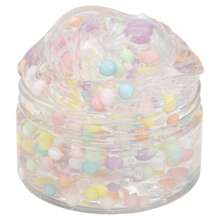 120ML Crunchy Crystal Slime Kit With Color Balls, Soft Non-Sticky Super Stretchy Sensory Toy, Christmas Gift Party Favor Birthday Gifts For Boys Girls, Prizes For Kids Classroom