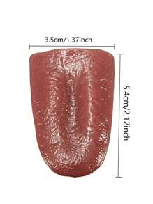 1pc Creative Rubber Prank Tongue Toy, Halloween Trick Cosplay, Party Gift - Red - View 12
