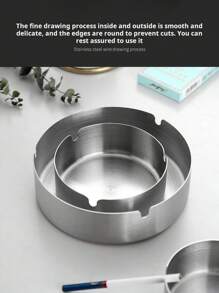 Set da 6 posacenere personalizzati in acciaio inox, incisi su misura per regali aziendali, ed eventi - con il nome della tua azienda, perfetti per matrimoni, feste al bar, caffetterie