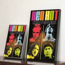 1-6 pezzi di cartellone di qualità HD della band Red Hot Chili Peppers, cartellone in carta bianca per decorare le pareti di studio, senza cornice