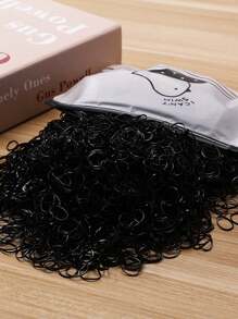 2000/1000个装 小号一次性弹力发圈，发绳配件，女士发饰，美发工具，美容配件，女士卷发发饰，秋季，旅行，美发工具，女士配件，美发用品，秋季，女士发饰，美发工具，美发用品，用品，美容配件，礼物，旅行，女士礼物，美发用品 - 彩色 - 查看 15