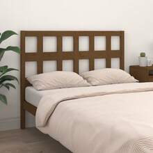 vidaXL Headboard 205.5x4x100 Cm Solid Pine Wood Honey Brown