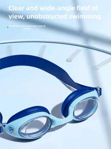 2副/套 儿童卡通泳镜，小镜框，防水防雾高清专业泳镜，男女通用，泳帽套装，潜水装备