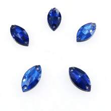 Szkło w kształcie navette, wielokolorowe, błyszczące, ręcznie robione, do szycia, kryształowe, ręcznie szyte, kryształki ozdobne, płaskie z tyłu, z otworami, klejnoty, akcesoria DIY, kamienie do przyszywania, strass do ozdabiania ubrań, sukienek, toreb, butów, broszek, kolczyków, rękodzieła