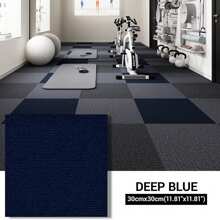 10/20PCS Self Adhesive Carpet Tiles Commercial Office Home Shop Retail Flooring 30 X 30cm - Blue - View 1