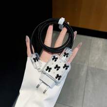 Bộ 5 hộp sạc 20W EU có điểm nhấn là nơ nhựa - Bộ bảo vệ cáp, kẹp giữ và bộ sắp xếp dây cáp tất cả trong một, bộ bảo vệ bộ sạc - Nhiều màu - Xem 12