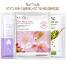 SADOER 1 Peça/15 Peças/30 Peças/50 Peças Máscara Facial de Rosa Vegetal, Máscara Facial Hidratante