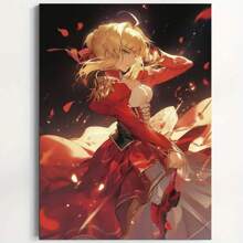 Framed Fate Anime Canvas Wall Art - Waterproof,  Poster For Living Room, Bedroom, Study Decor | Perfect Gift Idea, Anime Room Decor, Perfect For Room Decor