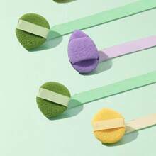 Mănuși demachiante Ermu cu aromă de struguri, burete de curățare delicată pentru față cu puf