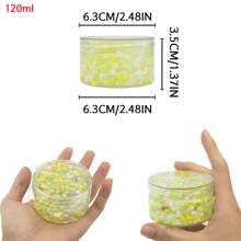120ML Crunchy Crystal Slime Kit With Color Balls, Soft Non-Sticky Super Stretchy Sensory Toy, Christmas Gift Party Favor Birthday Gifts For Boys Girls, Prizes For Kids Classroom