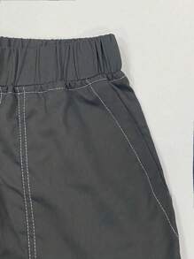 1 Quần Cargo nhiều túi cho nam, quần dài dáng rộng thoải mái cho đi biển, đi làm, tập luyện, ngoài trời, tập thể dục, chạy bộ, thích hợp cho mùa xuân và mùa thu, mùa thu - Màu xám đen - Xem 4