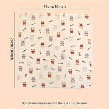 皱褶细布婴儿襁褓包，双层柔软新生儿医院接收毯，婴儿襁褓毯和浴巾