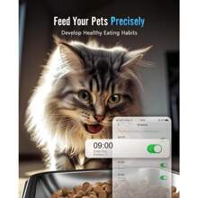 Automatic Cat Feeder With 5G WiFi, Automatic Cat Food Dispenser For 2 Cats, Dogs,  Small Pets, 20 Cups/5L Timed Dry Food Dispenser With APP Control