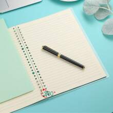 Set de 5/10 piezas de anillos sueltos de plástico transparente para cuadernos de hojas sueltas, capacidad hasta 100 hojas, adecuado para entusiastas de la lectura, organización de documentos, oficina diaria, almacenamiento de libros - Multicolor - Ver 9