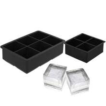 硅胶冰格模具，方形制冰机模具，DIY 冷冻饮料模具，易脱模冰格，适用于家庭和酒吧 - 彩色 - 查看 18