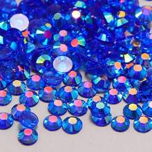 1000/500 bucăți 2mm/3mm/4mm/5mm Cristal de jeleu transparent cu spate plat, strasuri de bricolaj, strasuri de rășină în formă rotundă pentru meșteșuguri, pantofi, decor artistic, recipiente pentru machiaj, strălucire în întuneric