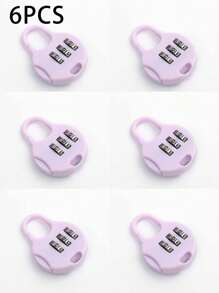 Tsa Certified Black Zinc Alloy Mini Travel Backpack Lock, Vacation Style Metal Password Combination Padlock, No Printing, No Power Required,Digit Mini Round Combination Lock, Padlock, Anti-Theft, Luggage Lock, Student, Dormitory, School Bag, Cabinet, Drawer Lock,For Luggage, Pencil Case, Backpack, Cartoon Waterproof Padlock For Outdoor Travel, Student Dormitory, Cabinet, Drawer,Electric Bike, Bicycle Basket Lock, Helmet Lock, Cabinet, Luggage, Travel Accessories - Multicolor - View 11