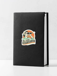 1pc Retro Sticker, Oh Look, Nobody Gives A , Gen X Sticker, Sarcastic Sticker, Funny Laptop Decal, Retro Sunset Sticker, Stickers For Tablet - Multicolor - View 6