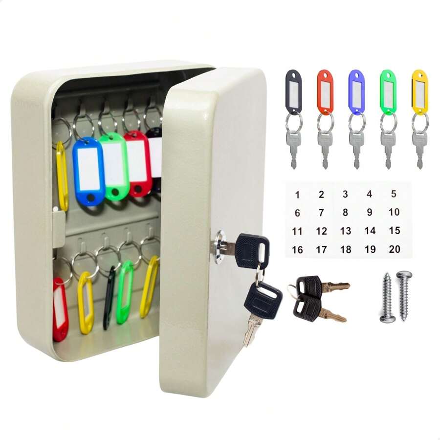 KONTUZ Key Holder Clavicle Cabinet Key Cabinet With Keyring - 48 phím - Xem 1
